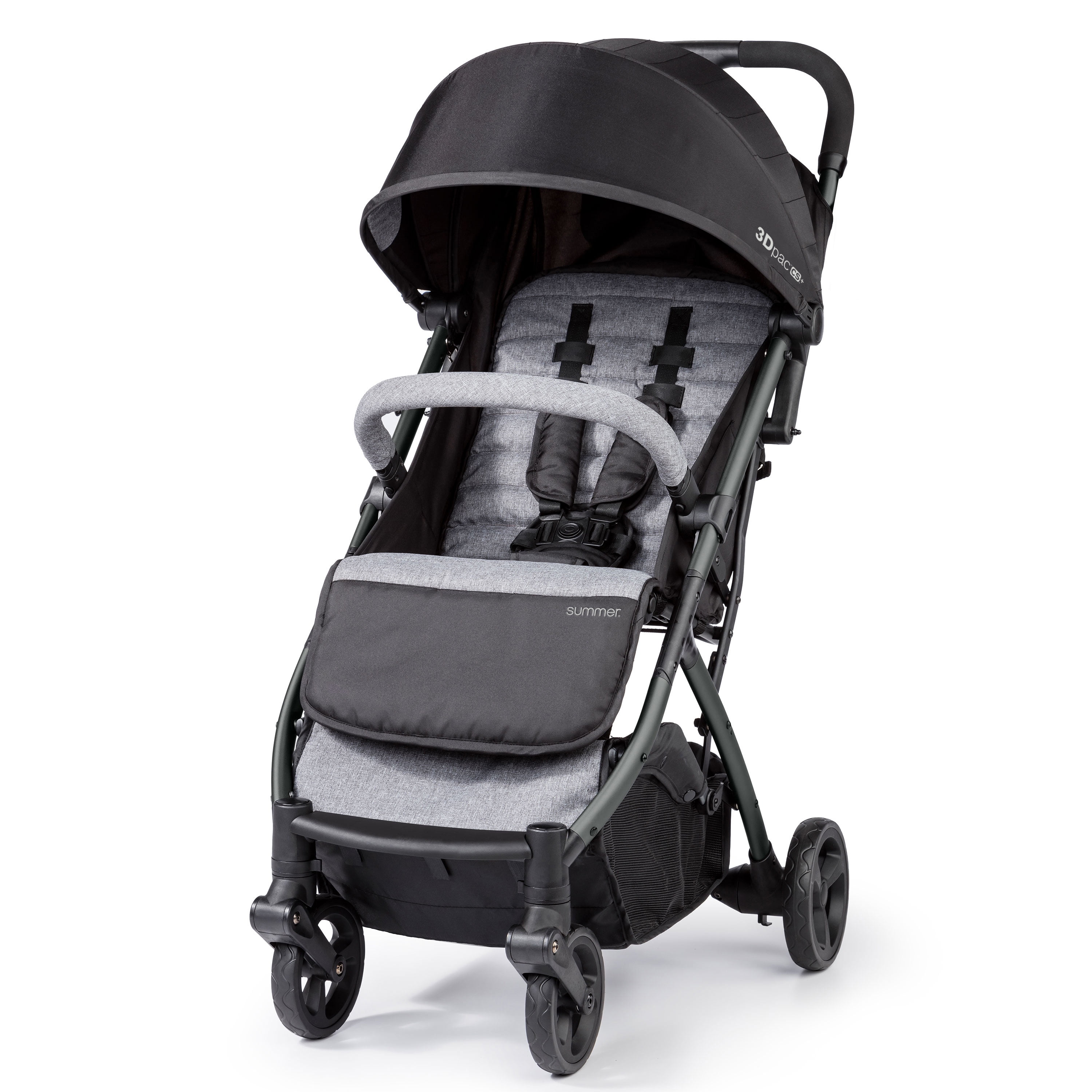 Summer Infant 3Dpac CS Compact Fold Stroller with Canopy, Two-Tone