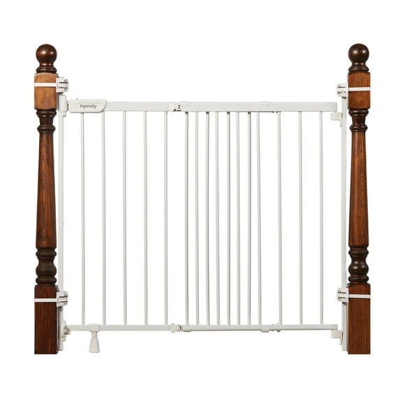 Summer Infant Metal Banister and Stair Safety Gate, 32.5" Tall x 32" to 48" Wide, White