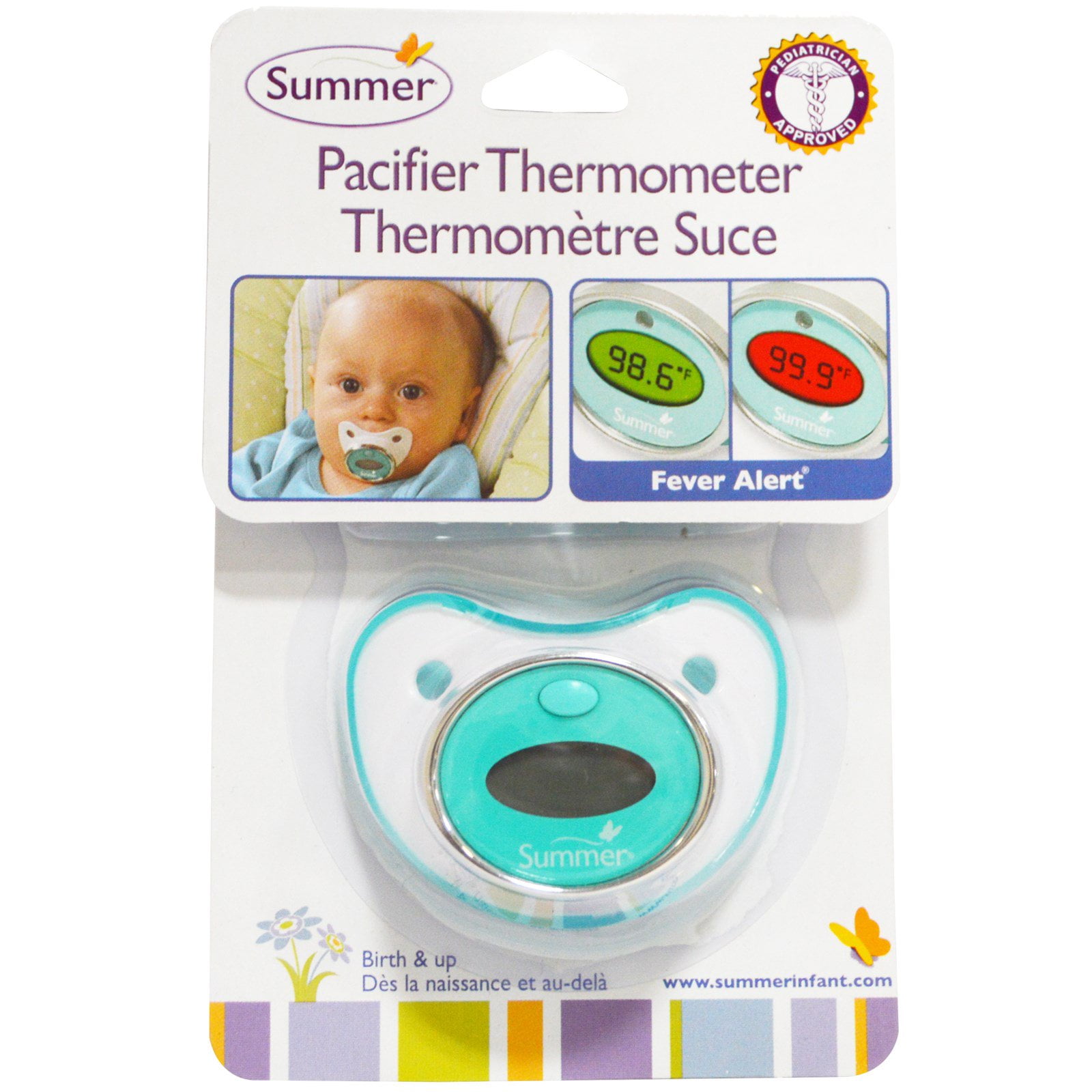 Baby Safe Ideas Blue Bird Nursery Room Thermometer Card