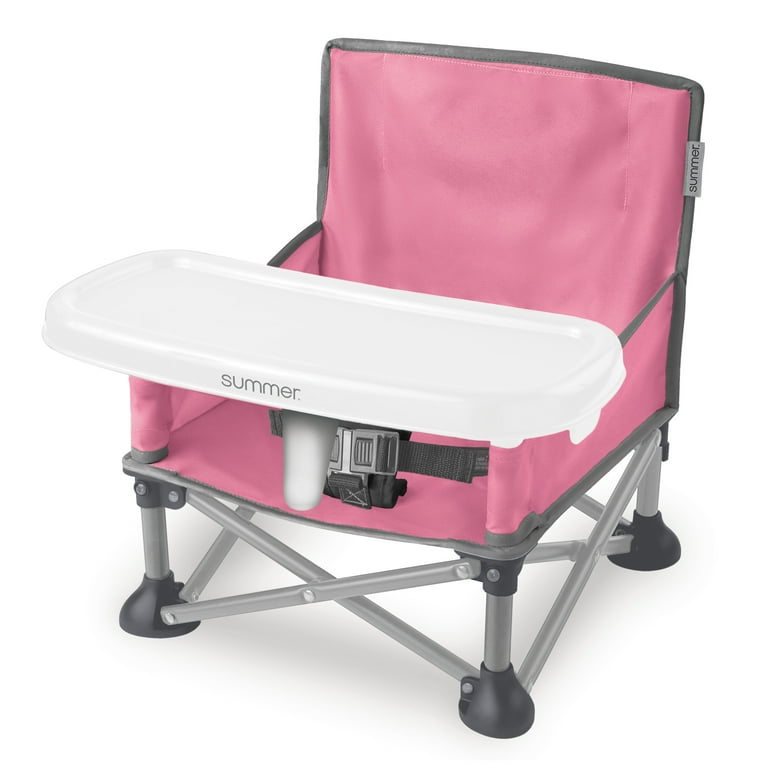 Summer Infant Pop n Sit SE Booster Chair Sweet Life Edition Booster Seat for Indoor Outdoor Use Fast Easy and Compact Fold Bubble Gum Color Walmart
