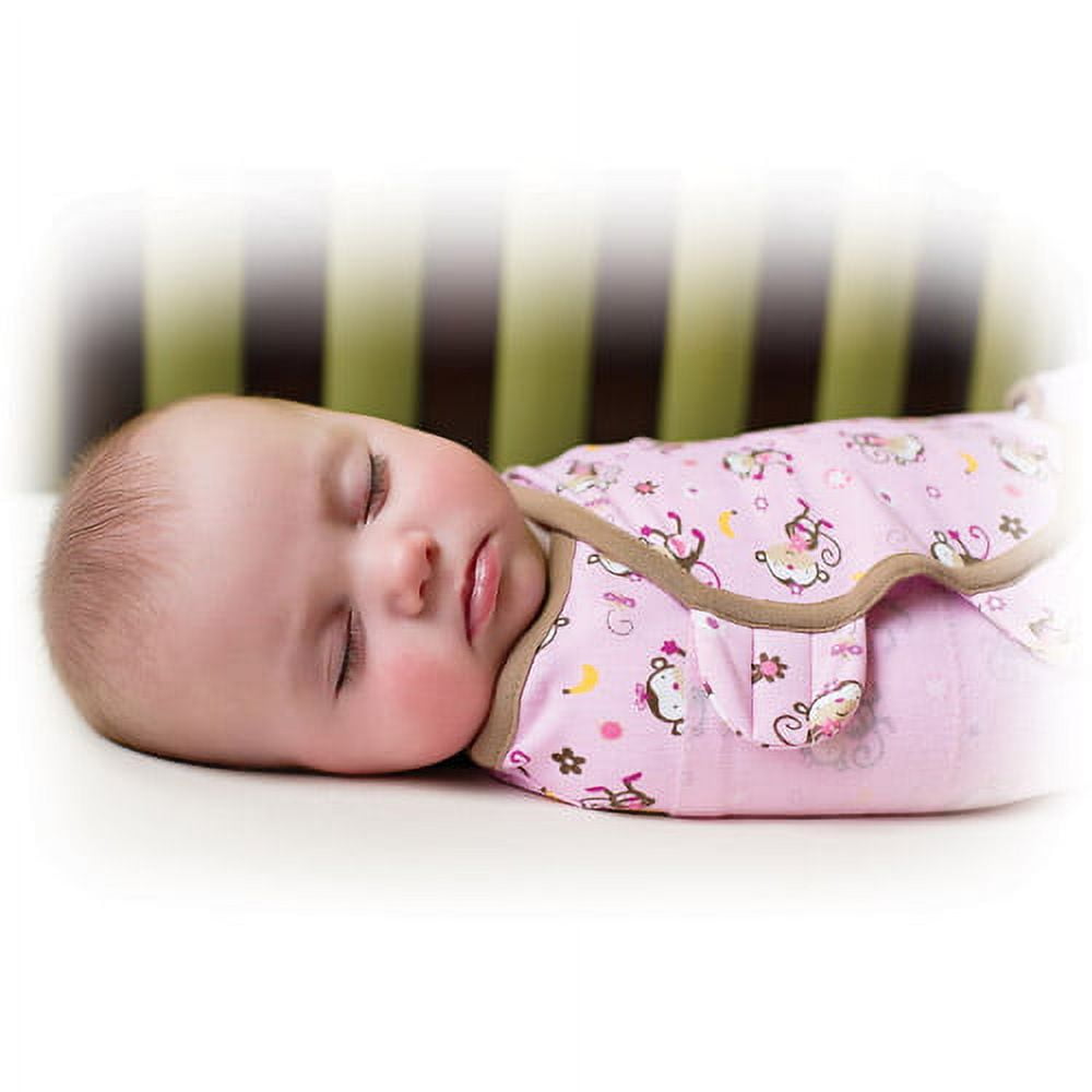 Summer Infant SwaddleMe Swaddling Blanket, Jungle Hunnies, Large