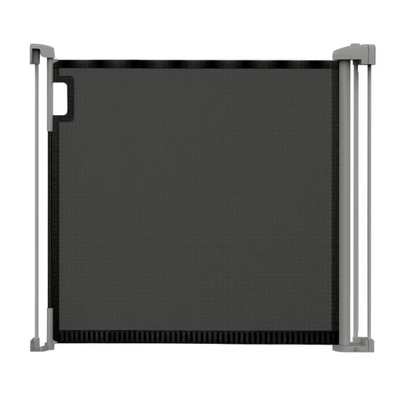 Summer by Ingenuity Tuck Away Retractable Extra Wide Safety Pet and Baby Gate, Up to 56" Wide, 30" Tall - Gray