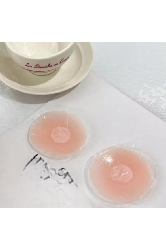 Summer Invisible Silicone Nipple Covers Anti Bump Anti Exposure Thin Round Shape for Women