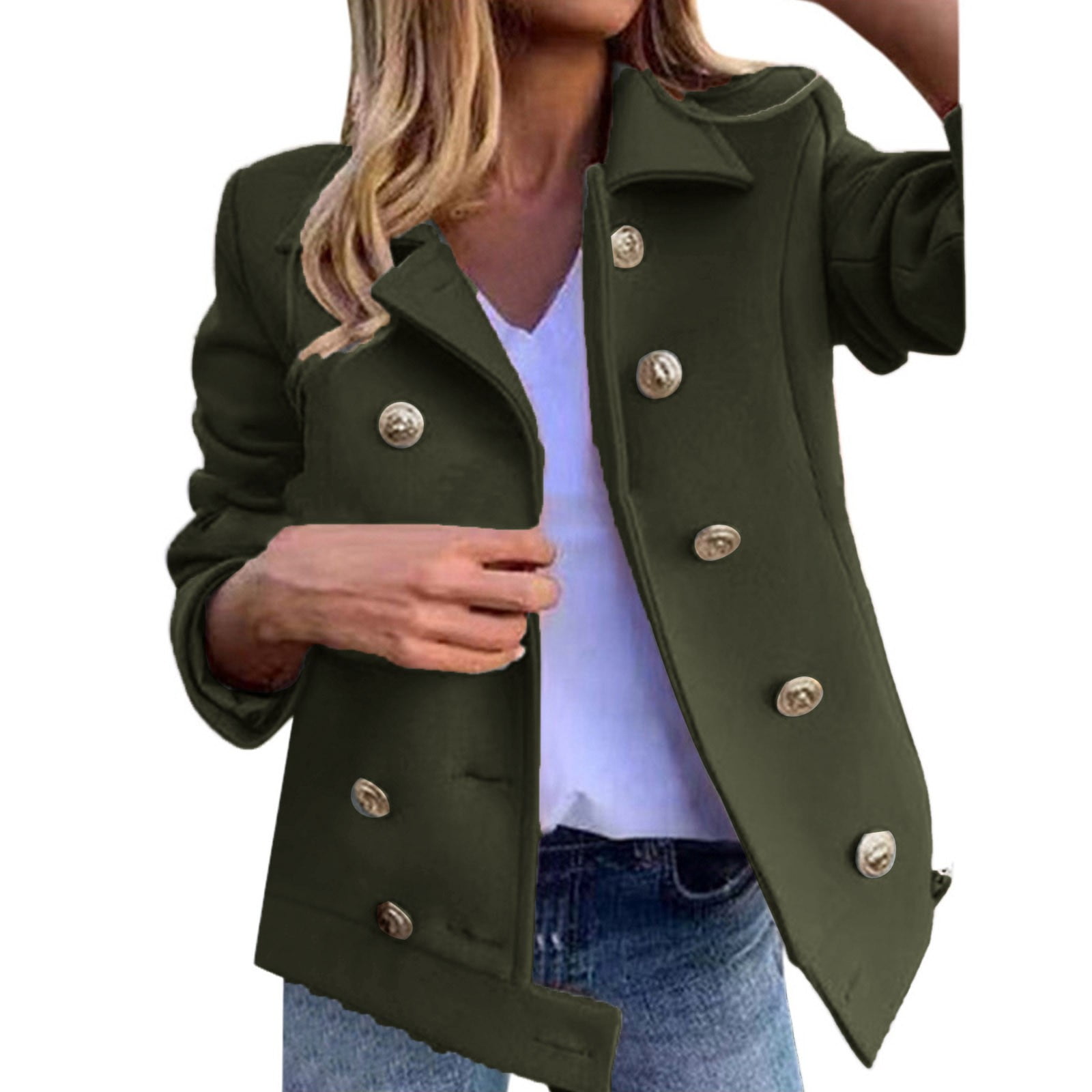 Summer Jackets for Women Lightweight Long Floral Printed Long Sleeve Zip Up Jackets Light Jackets Modern Fit Loose Windbreaker Coats Outerwear Cardigan Green M Walmart