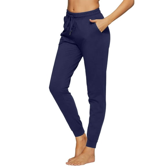 Youmylove Summer Jogger Pants Women's Cotton Sports Training Trousers Yoga Pants Women High Waist Casual Pants Slim Fit Sweatpants Jogger With Pockets Comfy Running Casual Sweatpants