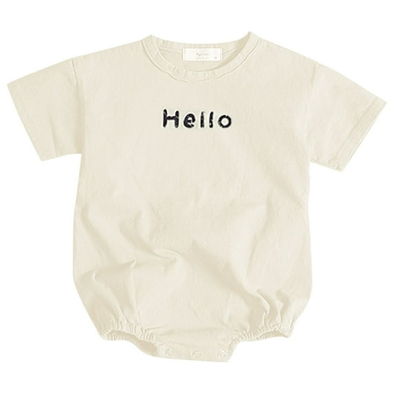 Summer Jumpsuit for Kids Baby Girls Boys Romper Short Sleeve Born to Crawl off Roading Cute 𝐈𝐧fant Bodysuit