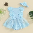 thumbnail image 1 of Summer Jumpsuits for Baby Boys Girls' One-year-old Dress Romper Birthday Stylish Soft Yarn Princess Flower Romper Skirt 6 Month Baby Girl Outfit, 1 of 7