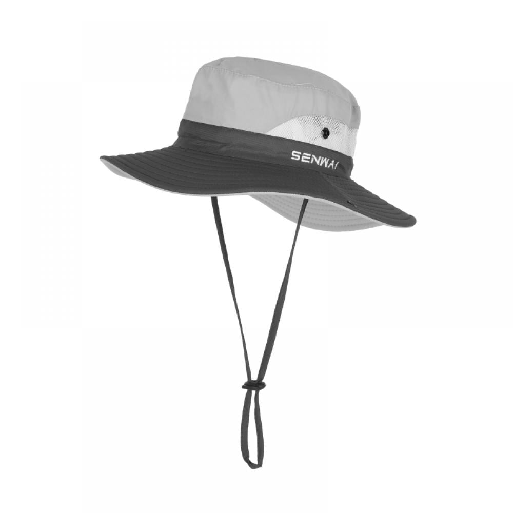Summer Kids Child Sun Hat UV Protection Hat Wide Brim Foldable Outdoor  Safari Fishing Cap Circumference 20.5 inch 