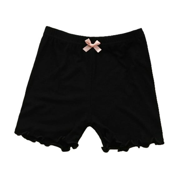 Summer Kids Leggings Girls Safe Pants Non-Exposure Children's Pants Bow Three-Quarter Pants Leggings 3-12 Years Teenage Girls' Clothing