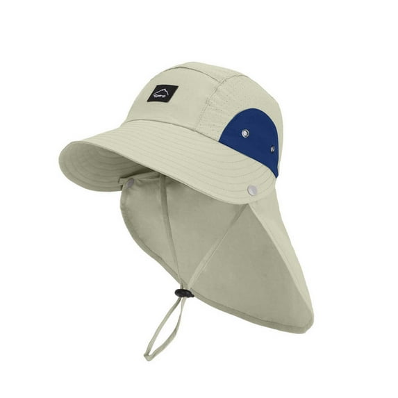 Summer Kids Sun Wide Brim Bucket Hat With Neck Fisherman Style For Outdoor Activities Hat for Kids Toddler Children