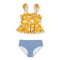 thumbnail image 1 of Summer Kids Swimsuit Floral Print Cute Girls 2 Pieces Swimwear, 1 of 2