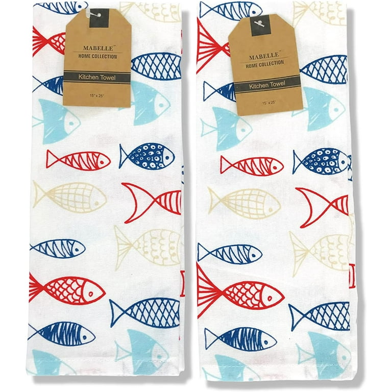 School of Fish Kitchen Towels Set/2