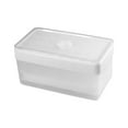 thumbnail image 1 of Summer Kitchen Ice Tray Set with Lid and Storage Container - 2 Pack Ice Molds with Easy-Release Silicone Bottom for Cold Drinks, Coffee, Juice, and Summer Beverage Supplies (White), 1 of 5