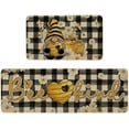thumbnail image 1 of Summer Kitchen Mats Set of 2, Bee Day Sunflower Kitchen Rugs Mats with Bee Gnomes Sunflowers Washable Non Slip Kitchen Laundry Floor Mats for Home Decorations (Set B), 1 of 5