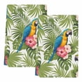 thumbnail image 1 of Summer Kitchen Towels Set of 2, Botanical Palm Leaves Flower Bird Animals Plants Soft Microfiber Dish Towels, Absorbent Quick-Dry Washable Dishcloths for Kitchen Cleaning, Drying Dishes, 18x28 Inches, 1 of 9