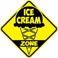 thumbnail image 1 of 18 x 18 Ice Cream Zone Sign - Highly Visible 3M High-Intensity Prismatic Reflective Sheeting - Official Warning Signs for Enhanced Safety - 10-Year 3M Warranty, 1 of 5