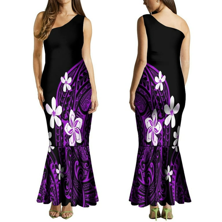 Sleeveless One-Shoulder Flounced Evening Dress Sleeveless One-Shoulder Flounced Evening Dress