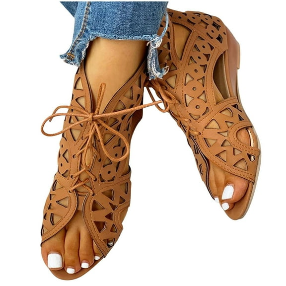 Summer Ladies Shoes Casual Women's Shoes Roman Flat Open Toe Sandals