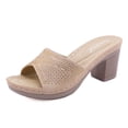 thumbnail image 1 of Summer Lady Sandals Open-Toe Women Sandals Slippers Rhinestone High-Heeled Comfort Casual Fashion Flip-flops Female Shoes, 1 of 7