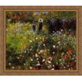 thumbnail image 1 of Summer Landscape 32x28 Large Gold Ornate Wood Framed Canvas Art by Pierre Auguste Renoir, 1 of 2