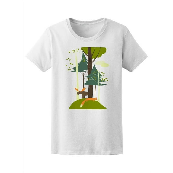 Summer Landscape With Trees T-Shirt Women -Image by Shutterstock, Female XX-Large