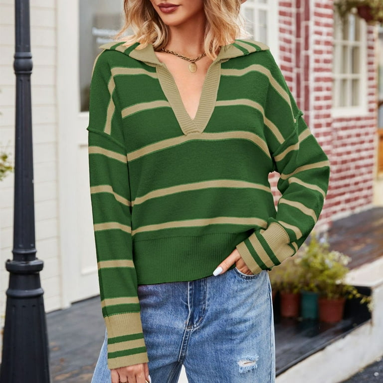 Summer Last Clearance HIMIWAY Stay Cozy and Chic with Our Trendy Women's  Sweater a Musthave for Every Fashionista! Fashion-Forward and Comfortable  Women's Sweater Green S 