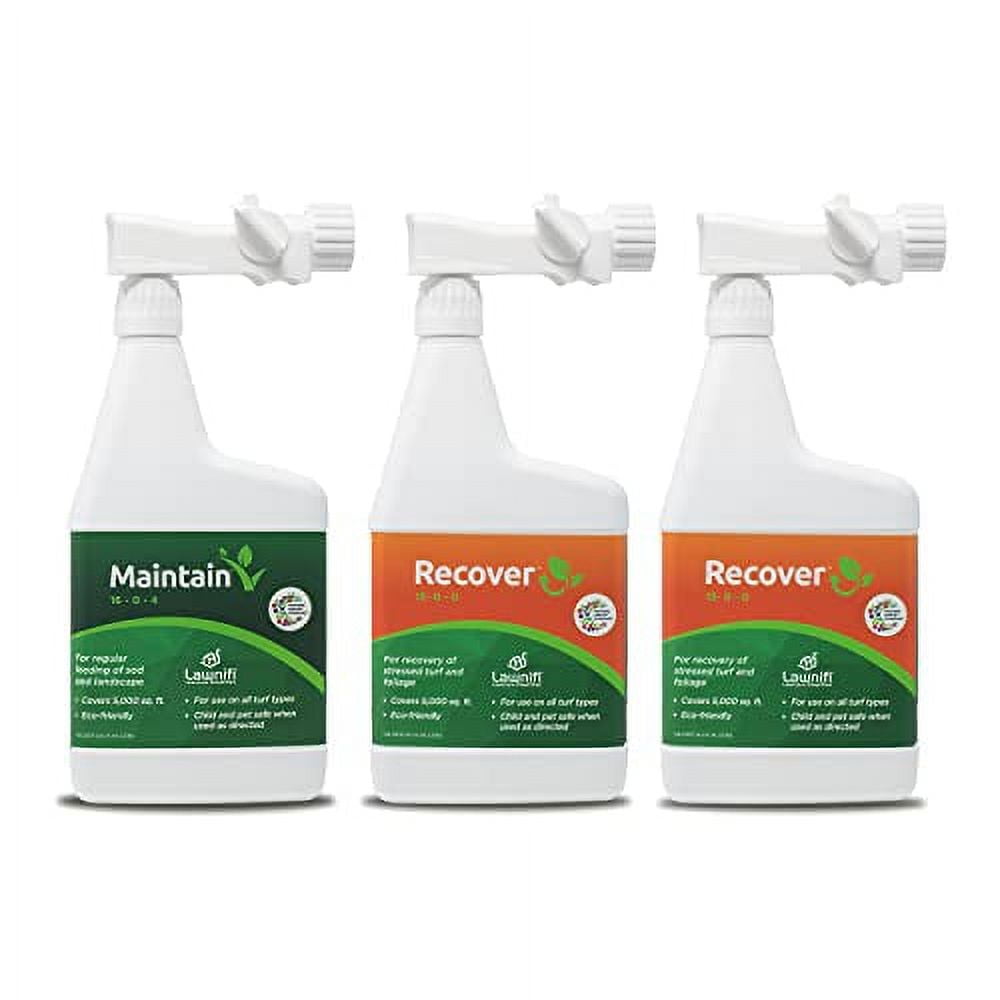 Summer Lawn and Garden Fertilizer, 3 Bottles of Liquid Fertilizer Spray