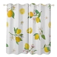 thumbnail image 1 of Summer Lemon 2 Panels 3D Printing Pattern Curtain for Bedroom Living Room Kitchen Window Decoration Home, 1 of 6