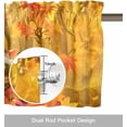 thumbnail image 1 of Summer Lemon Curtains Valance for Windows Watercolor Plant Fruit Art,Roman Shades Curtains & Drapes Rustic Fresh Flower Leaf Aesthetic Rod Pocket Valances Kitchen Window Curtains Over Sink 54x18in, 1 of 5