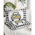 thumbnail image 1 of Summer Lemon King Pillow Cases Set of 2 - Microfiber Bed Throw Pillow Covers, Watercolor Truck Black Plaid Checkered Decorative Lumbar Pillow Cover with Envelope Closure for Sofa/Travel 20"x36", 1 of 6