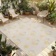 thumbnail image 1 of Summer Lemon Outdoor Rug for Patio/Deck/Porch, Non-Slip Large Area Rug 5 x 8 Ft, Yellow Fruits Leaves Lemon Farmhouse Beige Indoor Outdoor Rugs Washable Area Rugs, Camping Rug Carpet Runner, 1 of 8