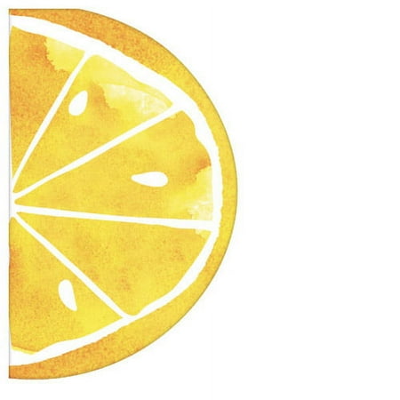 Summer Lemon Slice Shaped Small Napkins (16ct)