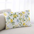 thumbnail image 1 of Summer Lemon Standard Size Pillow Cover, Pillowcase Protectors with Zipper, Breathable Decorative Throw Pillow Case Cover, Yellow Fruits Botanical Spring Floral Pillow Shams for Couch Sofa 20x26Inch, 1 of 8