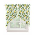 thumbnail image 1 of Summer Lemon Swag Valances for Windows, Green Botanical Watercolor Fruits Rod Pocket Sheer Valances for Small Windows, Swag Toppers Light Filtering for Kitchen Living Room 2 Panels 28''x36'', 1 of 6