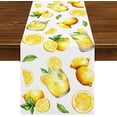 thumbnail image 1 of Summer Lemon Table Runner Fresh Fruit Lemonade Themed Party Decoration Spring Home Kitchen Dining Room Decor, 1 of 6