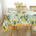 thumbnail image 1 of Summer Lemon Tablecloth for Rectangle Table 60"X102",Reusable Summer Floral Table Cloths,Spillproof Indoor/Outdoor Table Cover,Table Linen,Yellow and White Decoration for Kitchen,Party,Picnic, 1 of 6