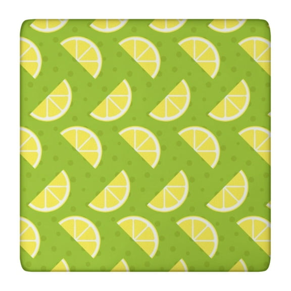 Summer Lemon Tablecloth Yellow Fruit Print Floral Design Cute I Love Lemons Theme for Kitchen