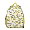 thumbnail image 1 of Summer Lemon-Themed Backpack, Lightweight Yellow Fruit Pattern Daypack with Cute and Retro Style, 1 of 6