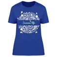 thumbnail image 1 of Summer Life Floral Sketch T-Shirt Women -Image by Shutterstock, Female XX-Large, 1 of 2