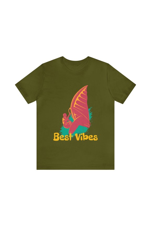 Summer Life Surfing Best Vibes Bella+Canva Unisex Jersey Short Sleeve Tee