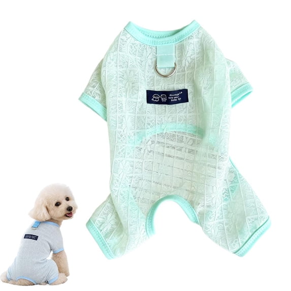 Summer Lightweight Breathable Dog Jumpsuit, Pet Thin Mesh Four Legged Clothes Sun Protection Clothes Cooling Jumpsuit