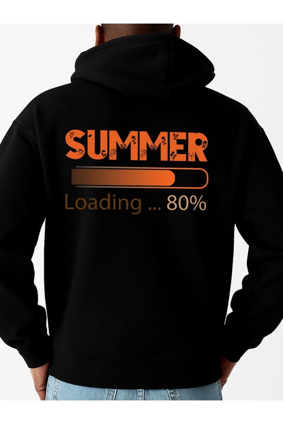 Summer Loading 80% 1 pack Matching Couple Hoodies funny hoodies aesthetic vintage funny spring autumn gift christian halloween spring black Soft & Comfortable Fashion Unisex hoodie
