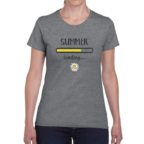 Summer Loading W Daisy T-Shirt Women -Image by Shutterstock, Female 5X-Large