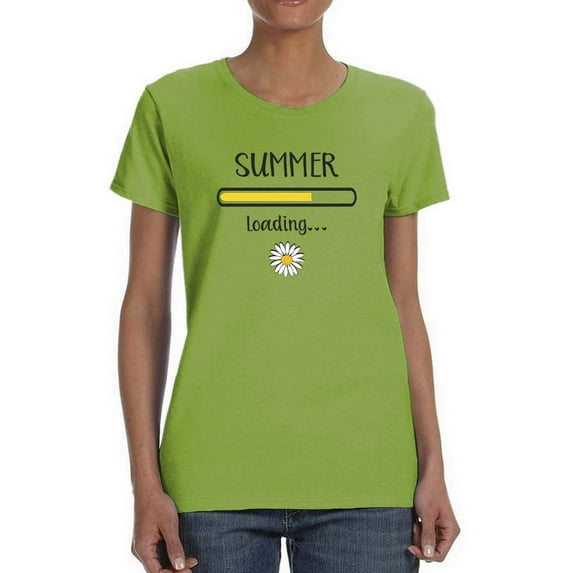 Summer Loading W Daisy T-Shirt Women -Image by Shutterstock, Female Large