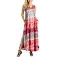 thumbnail image 1 of Summer Long Dresses for Womens Bobo Beach Maxi Sun Dress Sleeveless Tank Vest Shirt Dress with Pockets, 1 of 2