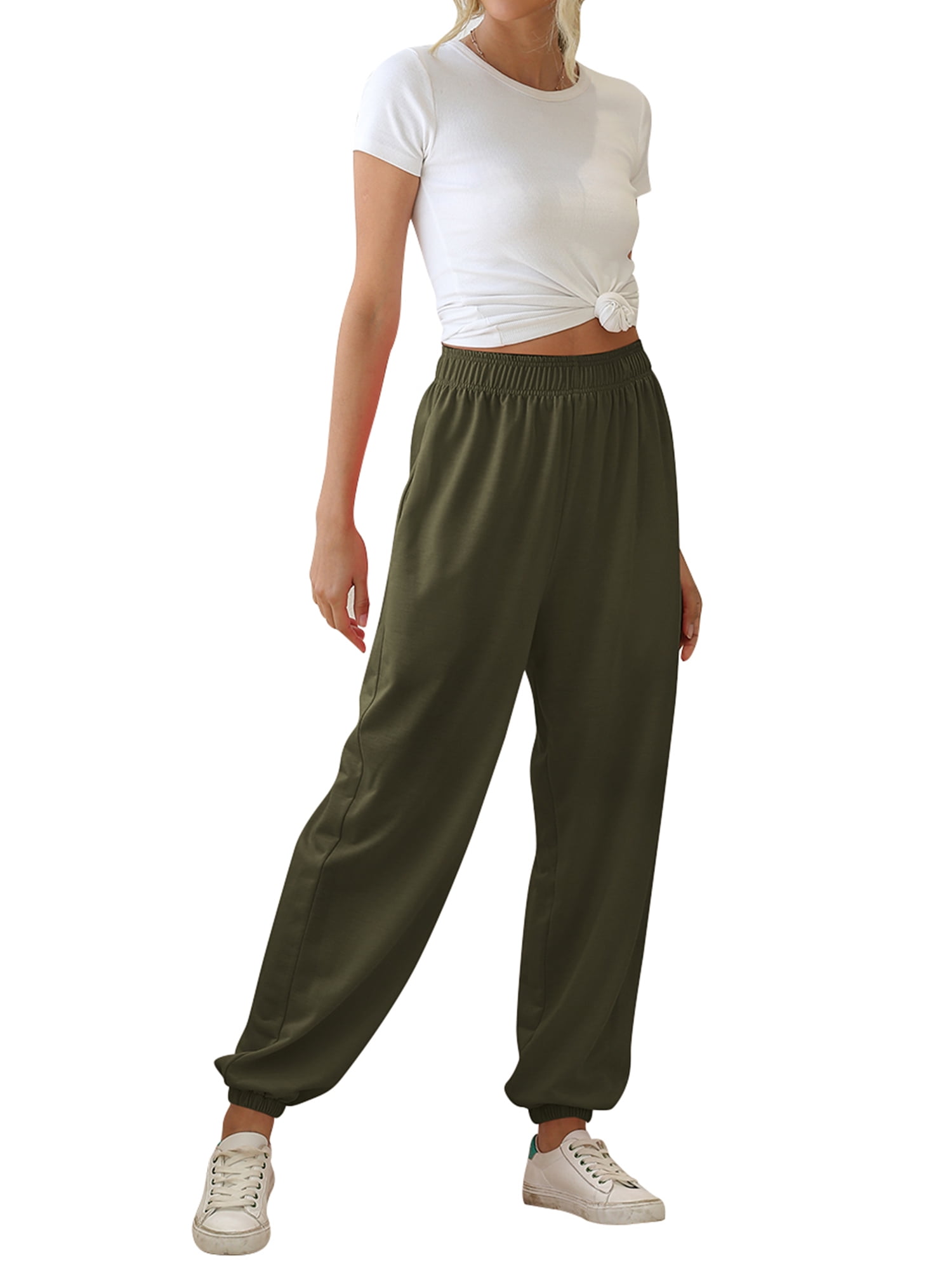 Summer Loose Casual Jogger Trousers Pants For Ladies Women Summer High ...