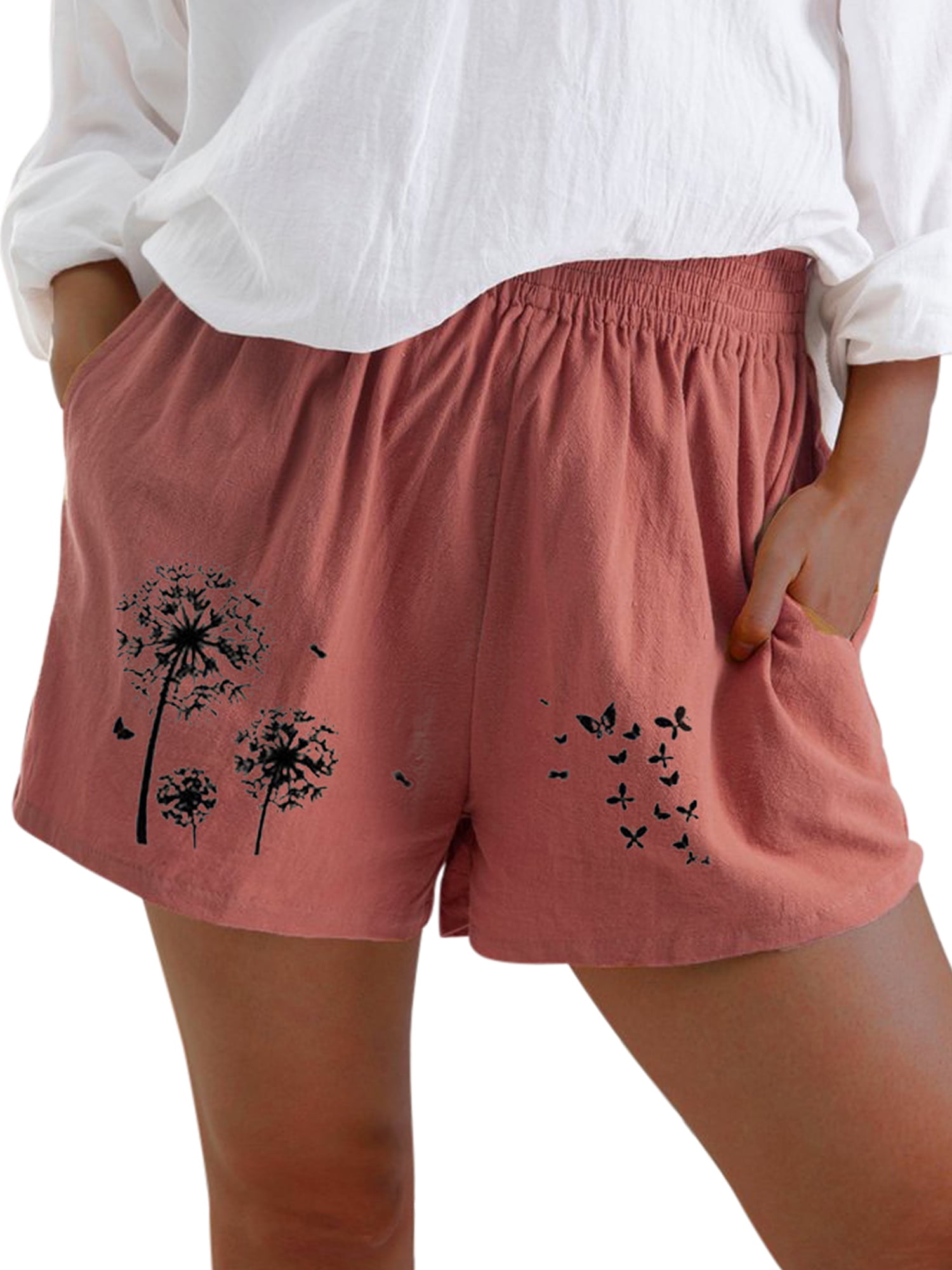 Plus size best sale cotton sleep shorts