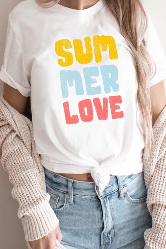 Summer Love Sun and Fun Adventure Graphic Tee T-Shirt