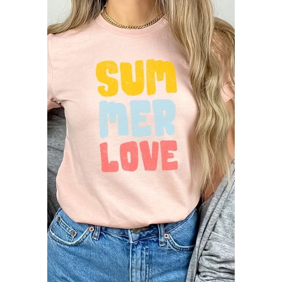 Summer Love Sun and Fun Adventure Graphic Tee T-Shirt