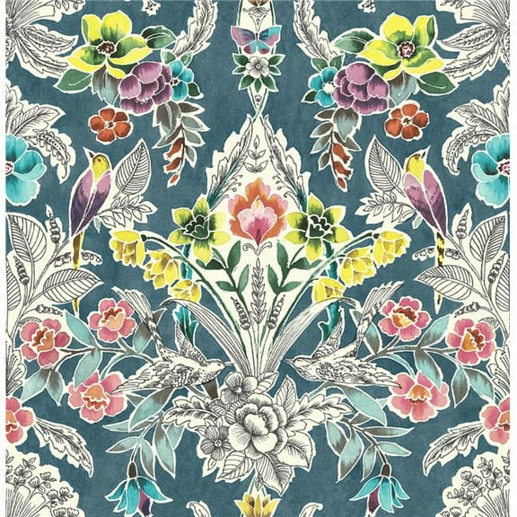 Summer Love Teal Peel & Stick Wallpaper